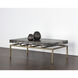 Toreno 48 X 28 inch Antique Brass Coffee Table
